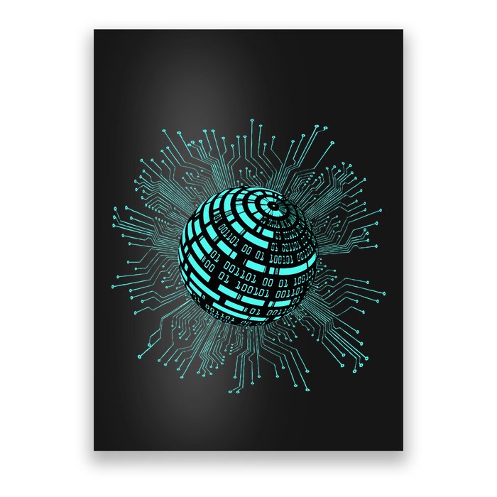Binary Coding Computer Nerd Geeks Programmer Funny Coding  Poster