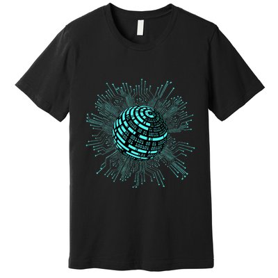 Binary Coding Computer Nerd Geeks Programmer Funny Coding  Premium T-Shirt