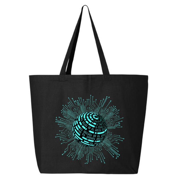 Binary Coding Computer Nerd Geeks Programmer Funny Coding  25L Jumbo Tote