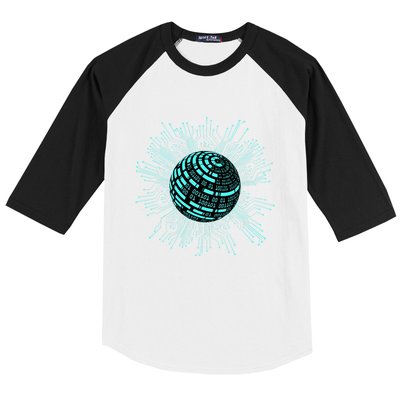Binary Coding Computer Nerd Geeks Programmer Funny Coding  Baseball Sleeve Shirt