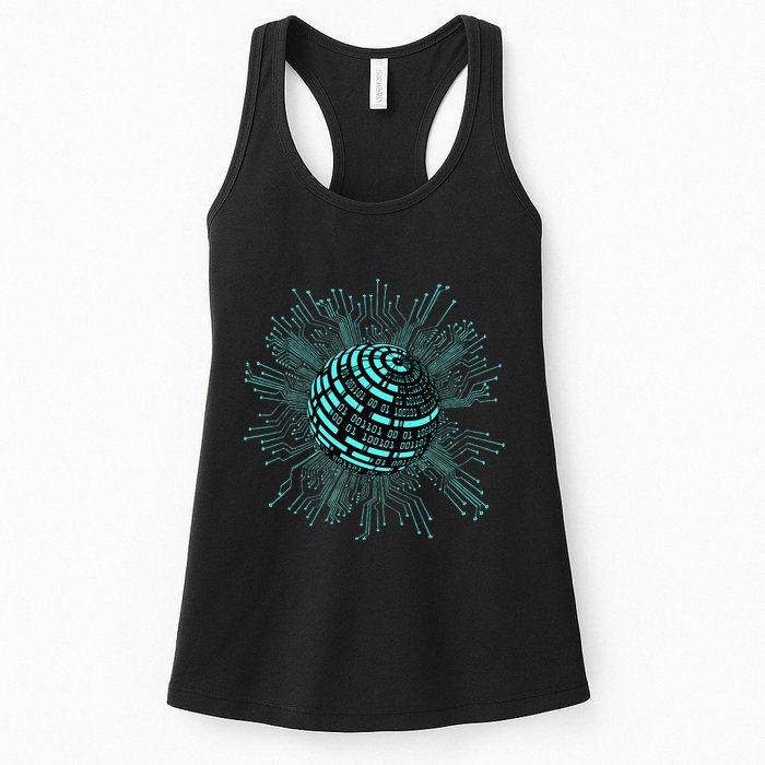 Binary Coding Computer Nerd Geeks Programmer Funny Coding  Womens Tank Top