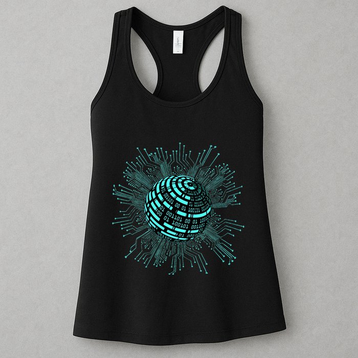 Binary Coding Computer Nerd Geeks Programmer Funny Coding  Womens Tank Top