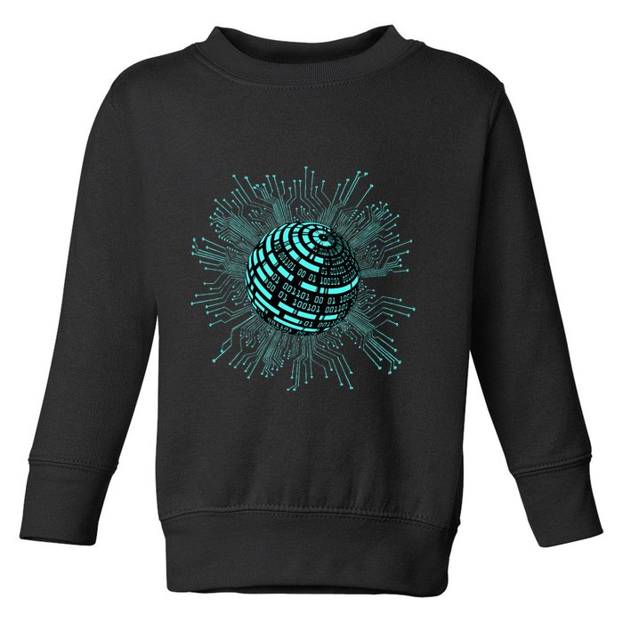 Binary Coding Computer Nerd Geeks Programmer Funny Coding  Toddler Sweatshirt