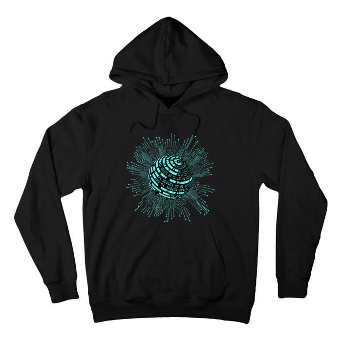 Binary Coding Computer Nerd Geeks Programmer Funny Coding  Tall Hoodie