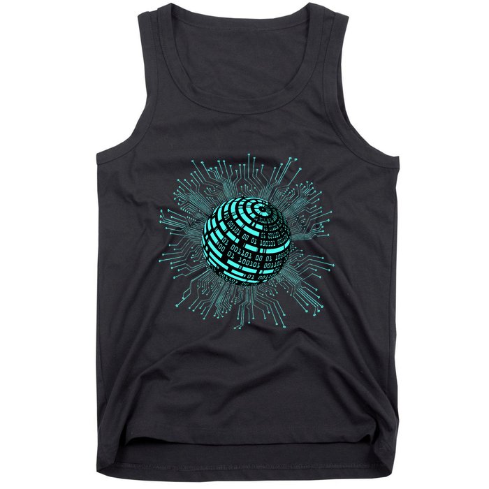 Binary Coding Computer Nerd Geeks Programmer Funny Coding  Tank Top