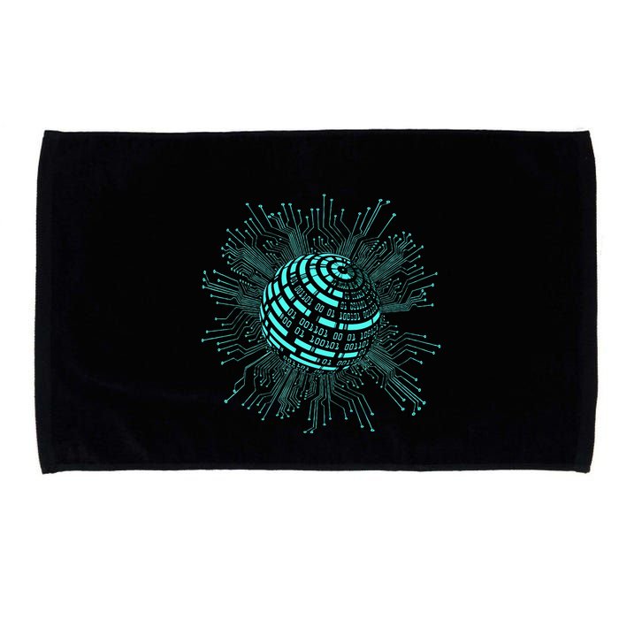 Binary Coding Computer Nerd Geeks Programmer Funny Coding  Microfiber Hand Towel