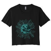 Binary Coding Computer Nerd Geeks Programmer Funny Coding  Crop Top