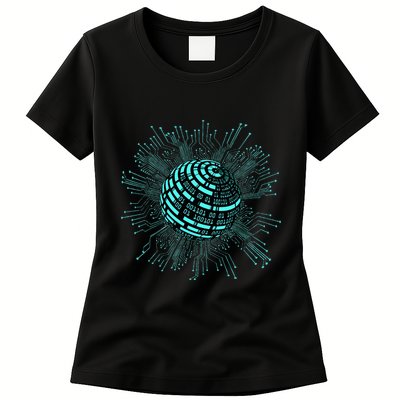 Binary Coding Computer Nerd Geeks Programmer Funny Coding  Womens T-Shirt