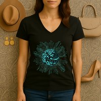 Binary Coding Computer Nerd Geeks Programmer Funny Coding  Women's V-Neck T-Shirt