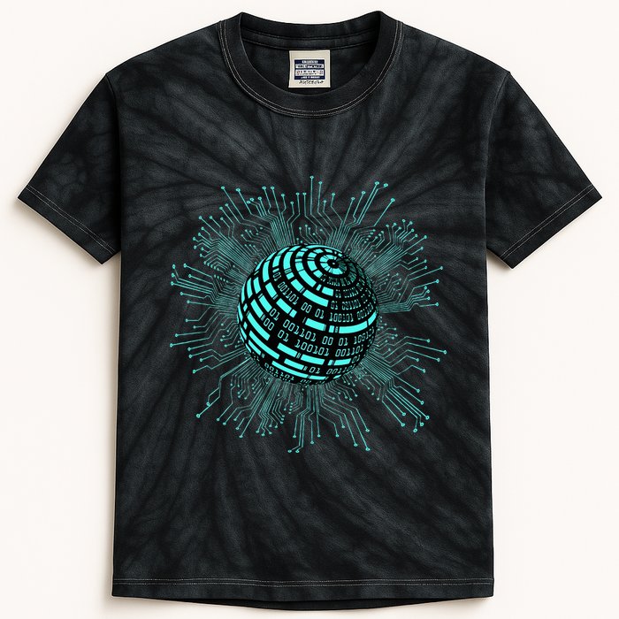 Binary Coding Computer Nerd Geeks Programmer Funny Coding  Kids Tie-Dye T-Shirt