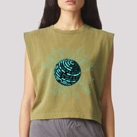Binary Coding Computer Nerd Geeks Programmer Funny Coding  Garment-Dyed Women's Muscle Tee