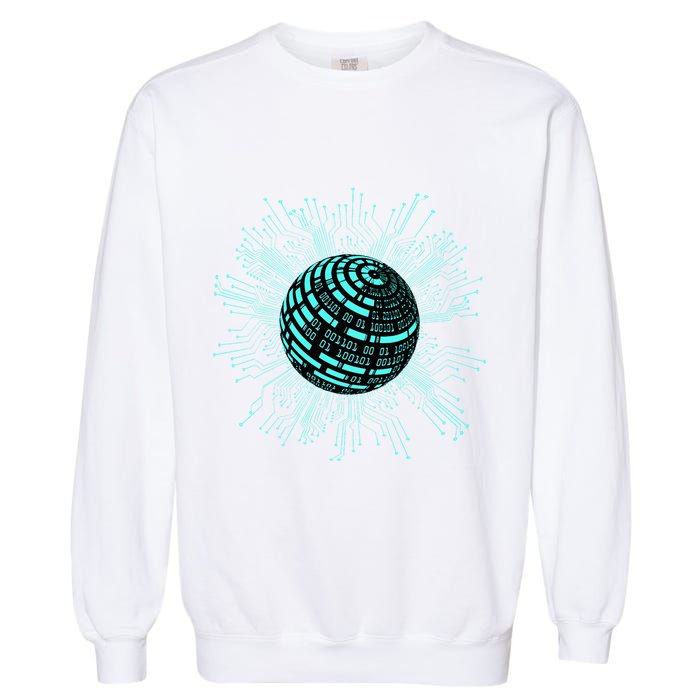 Binary Coding Computer Nerd Geeks Programmer Funny Coding  Garment-Dyed Sweatshirt