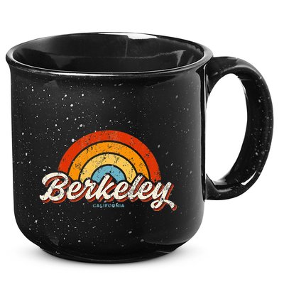 Berkeley California Ca Vintage Rainbow Retro 70s 15oz Campfire Ceramic Mug