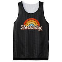 Berkeley California Ca Vintage Rainbow Retro 70s Mesh Reversible Basketball Jersey Tank