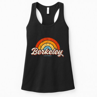 Berkeley California Ca Vintage Rainbow Retro 70s Womens Tank Top