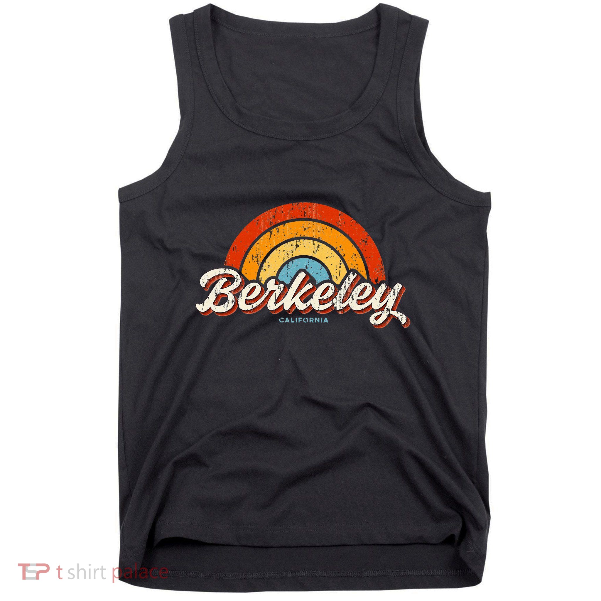 Berkeley California Ca Vintage Rainbow Retro 70s Tank Top