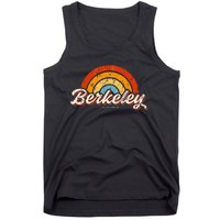 Berkeley California Ca Vintage Rainbow Retro 70s Tank Top