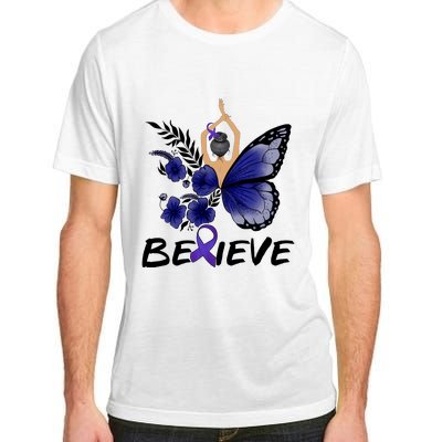 Butterfly Colon Cancer Adult ChromaSoft Performance T-Shirt