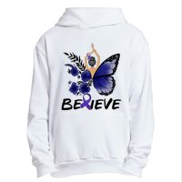 Butterfly Colon Cancer Urban Pullover Hoodie