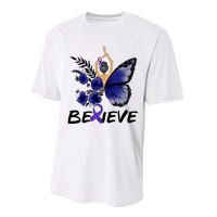 Butterfly Colon Cancer Performance Sprint T-Shirt