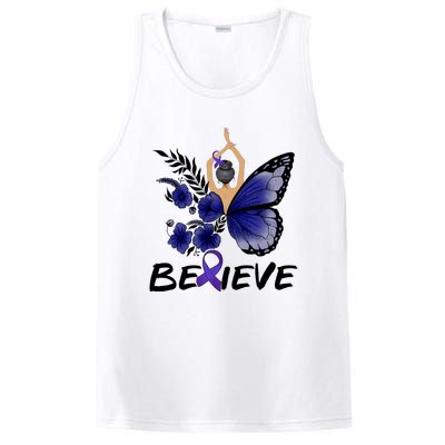 Butterfly Colon Cancer PosiCharge Competitor Tank