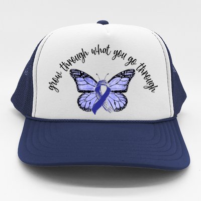 Butterfly Colon Cancer Trucker Hat