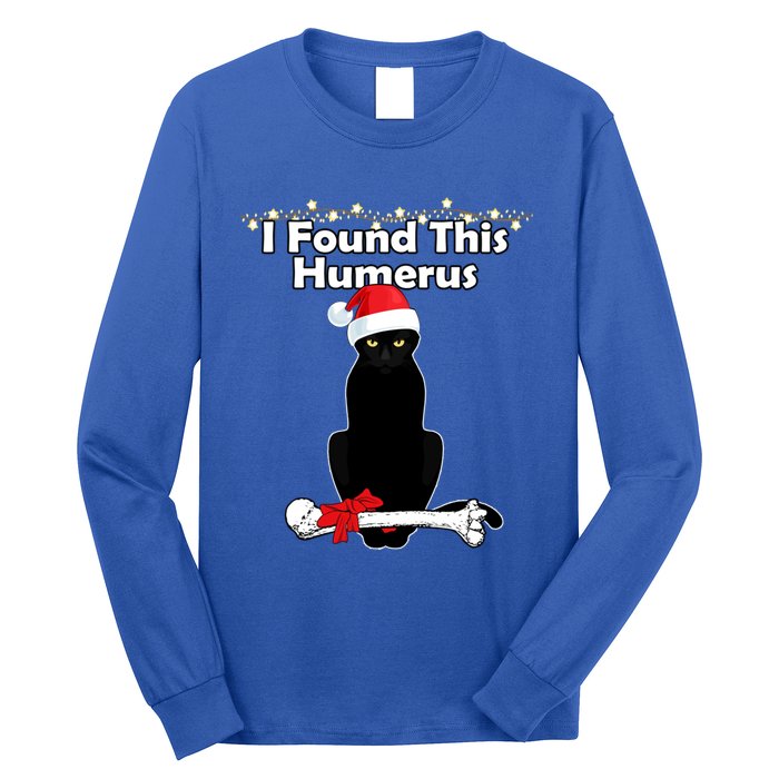 Black Cat Christmas Lights Xmas Funny Cats Gift Long Sleeve Shirt