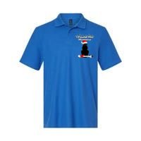 Black Cat Christmas Lights Xmas Funny Cats Gift Softstyle Adult Sport Polo