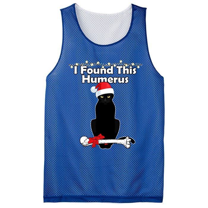 Black Cat Christmas Lights Xmas Funny Cats Gift Mesh Reversible Basketball Jersey Tank