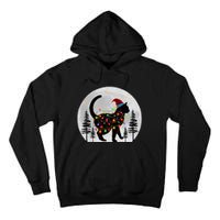 Black Cat Christmas Santa Hat Meowy Cats Tall Hoodie