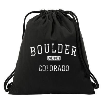 Boulder Colorado CO Vintage Drawstring Bag