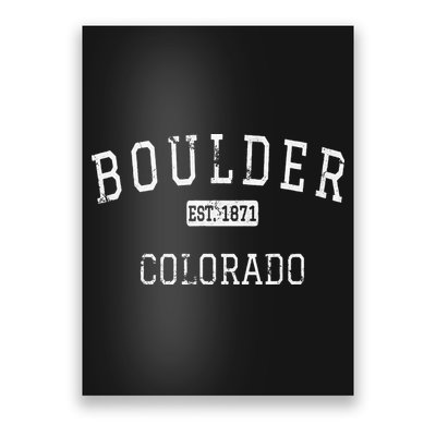 Boulder Colorado CO Vintage Poster