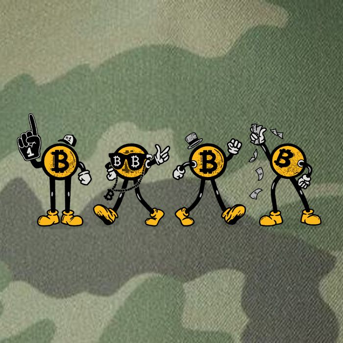 Bitcoin Cartoon Characters Legacy Tie Dye Trucker Hat