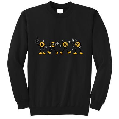 Bitcoin Cartoon Characters Tall Sweatshirt