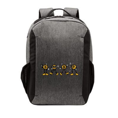 Bitcoin Cartoon Characters Vector Backpack