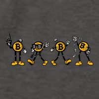 Bitcoin Cartoon Characters Vector Backpack