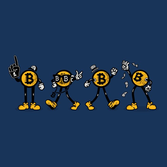 Bitcoin Cartoon Characters Infant Baby Jersey Bodysuit