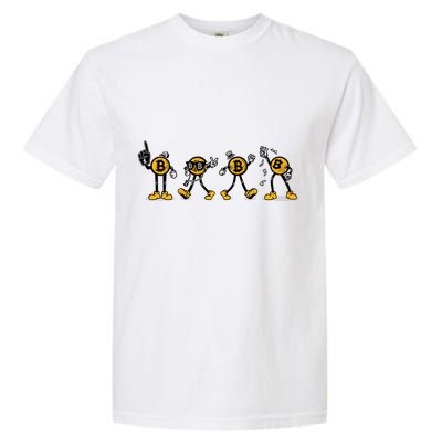 Bitcoin Cartoon Characters Garment-Dyed Heavyweight T-Shirt