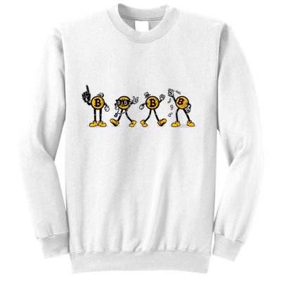 Bitcoin Cartoon Characters Sweatshirt