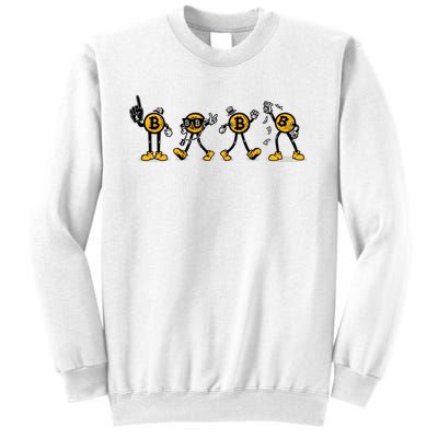 Bitcoin Cartoon Characters Sweatshirt