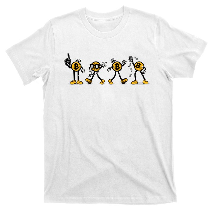 Bitcoin Cartoon Characters T-Shirt