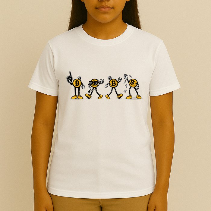 Bitcoin Cartoon Characters T-Shirt