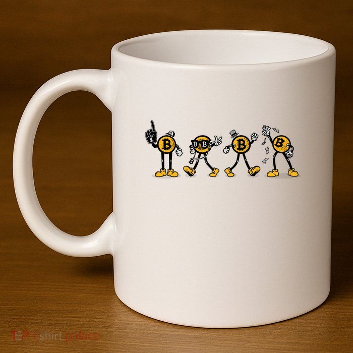 Bitcoin Cartoon Characters 11oz C Handle Ceramic Mug