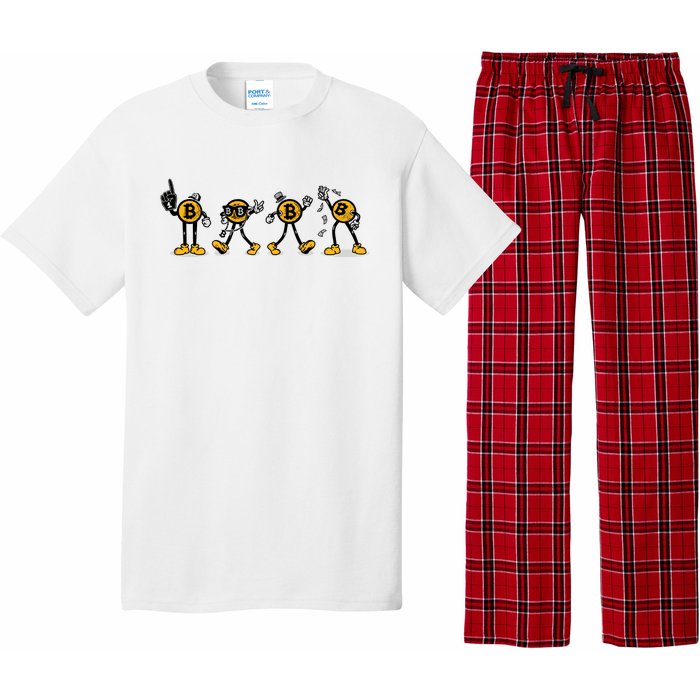 Bitcoin Cartoon Characters Pajama Set