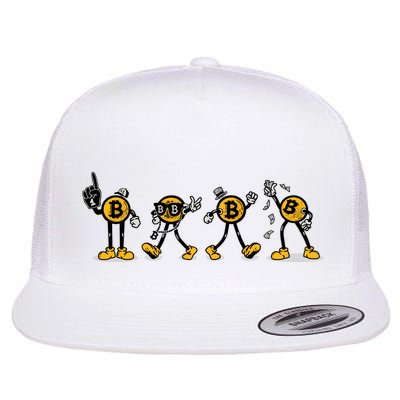 Bitcoin Cartoon Characters Flatbill Hat