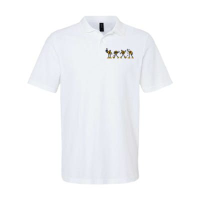 Bitcoin Cartoon Characters Softstyle Adult Sport Polo