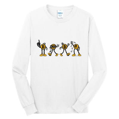 Bitcoin Cartoon Characters Tall Long Sleeve T-Shirt