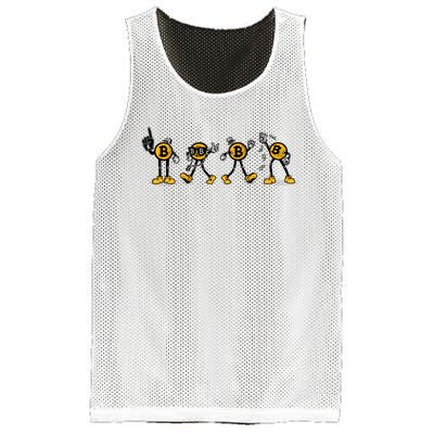 Bitcoin Cartoon Characters Mesh Reversible Basketball Jersey Tank