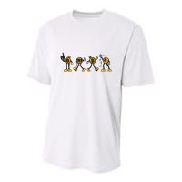 Bitcoin Cartoon Characters Youth Performance Sprint T-Shirt