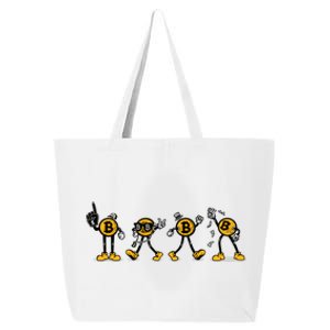 Bitcoin Cartoon Characters 25L Jumbo Tote